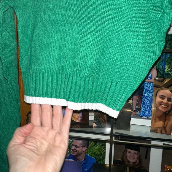 NWOT Green Ribbed Knit Skirt Set. Very Cute!! - Picture 7 of 9